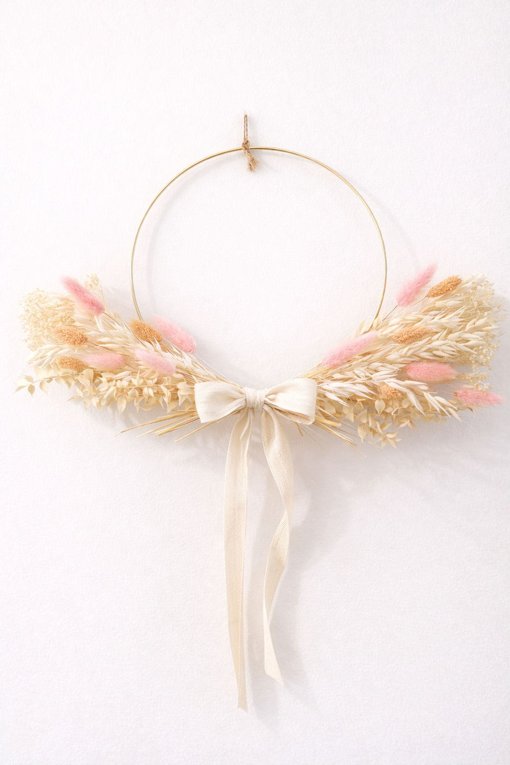 Kit couronne fleurs séchées – Bohème naturelle