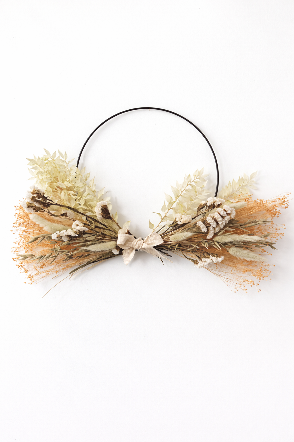 Kit couronne fleurs séchées – Signature moderne