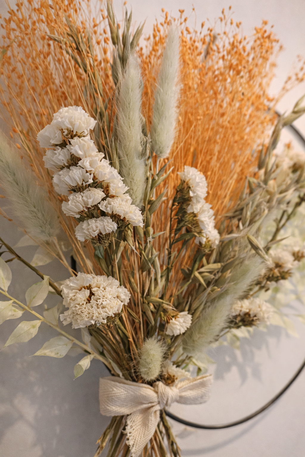 Kit couronne fleurs séchées – Signature moderne