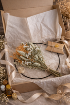 Kit couronne fleurs séchées – Signature moderne