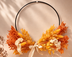 Kit couronne fleurs séchées – Terracotta moderne