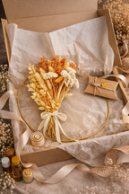 Kit couronne fleurs séchées – Terracotta solaire