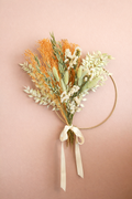 Kit couronne fleurs séchées – Signature dorée