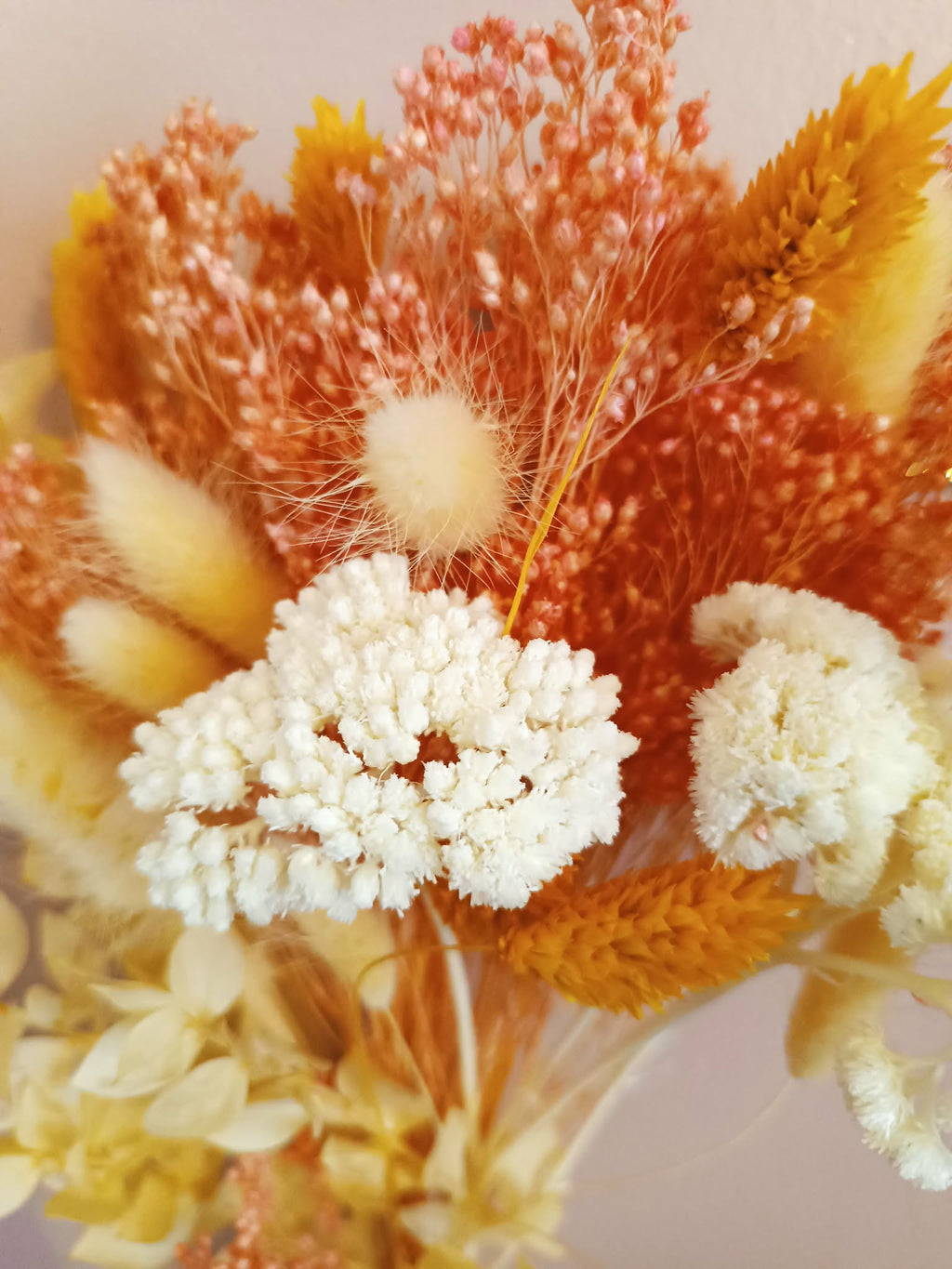 Kit couronne fleurs séchées – Terracotta solaire